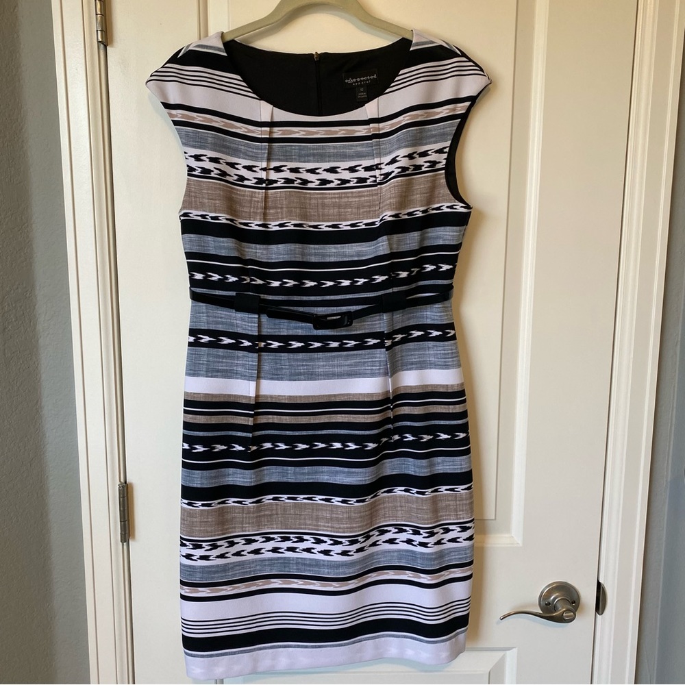 Women’s business dress with belt